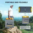 thumbnail image 5 of Vtoman VS110 Portable Solar Panel 110W,19V Foldable Solar Panel with 23% High Efficiency,IP67 Waterproof & Adjustable Kickstands for Home, Camping, RV, Outdoor Adventures, 5 of 11