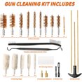 thumbnail image 3 of Universal Gun Cleaning Kit, 25 Pieces Gun Clean Kit with Aluminum Case and Metal Brushes, Silver Portable Gun Cleaner for Handguns Rifles Pistol and Shotguns, Compact Gun Accessories Gifts for Men, 3 of 10