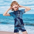 thumbnail image 4 of Johnny Depp Boys 2-Piece Swimsuit Set Bathing Suit Short Sleeve Swimwear Sets with Swim Trunk 10-12Y(150cm), 4 of 7