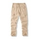 thumbnail image 5 of Pantalones largos para hombre, de color liso, informales, con bolsillos, para trabajo, para actividades al aire libre, rectos, de poliéster., 5 of 7