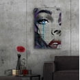 thumbnail image 6 of Epic Art 'Face To Face' by Loui Jover, Acrylic Glass Wall Art, 24"x36", 6 of 8