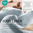 thumbnail image 2 of Simple&Opulence 100% Linen Duvet Cover Set Basic Style 2pcs Solid Color Bedding with Button Closure, Durable and Easy Care (Light Dusty Blue, Twin), 2 of 8