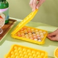 thumbnail image 5 of Round Ice Cube Trays 3 Pack Circle Ice Ball Maker Mold Small Round Ice Cube Trays for Freezer with Lid & Bin Mini Sphere Ice Tray for Cocktail Coffee Juice Chilled Whiskey, 5 of 6