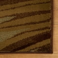 thumbnail image 4 of Abstract Multi-Colored Power-Loomed Indoor Runner, 2' 7" x 8, Taupe, 4 of 4