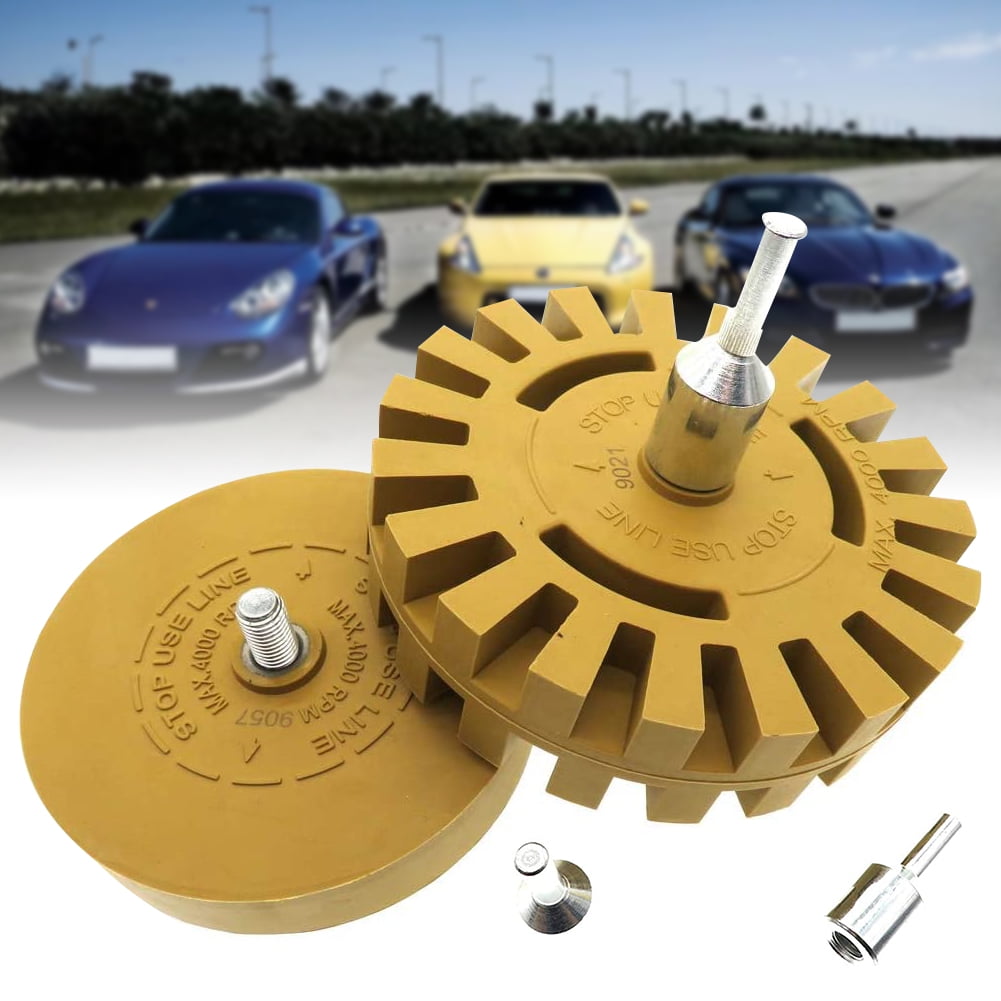 4 inch +3.54 inch Pneumatic Rubber Remover Wheel Car Decal and Sticker