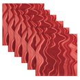 thumbnail image 2 of Iauyy Satin Napkins Set of 6- Abstract- Red DIY Printing Decoration Cloth Napkin- Easy Care for Home/Party, 2 of 8