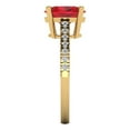 thumbnail image 3 of Clara Pucci 14K Yellow Gold 2.21ct Ruby Solitaire with Accents Ring, 3 of 7