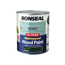 Ronseal - 10 Year Weatherproof Wood Paint Racing Green Gloss 750ml