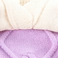 thumbnail image 5 of Povozer Girls Sweater Pullover Crew Neck Warm Patterns Casual Knitwear(Purple,2-3 Years), 5 of 6