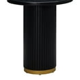 thumbnail image 3 of Maklaine Modern Contemporary Wood Entry Table in Black Oak Finish, 3 of 7