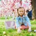 thumbnail image 4 of Easter Home Party Supplies, Fabric Basket Decoration, 12-Inch Capacity, Soft Floral Pattern, For Spring Celebrations, Gift Hamper, Interior Decor, Table Centerpiece, Craft Supplies, Seasonal Decor, 4 of 8