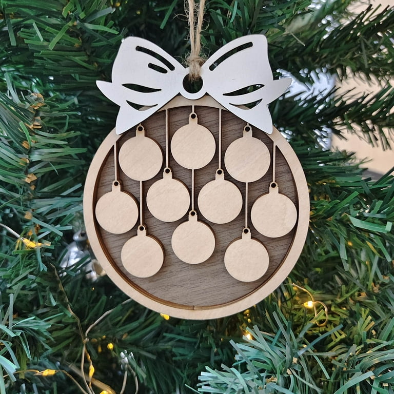 Holiday Handmade Wood Ornaments, Christmas Tree