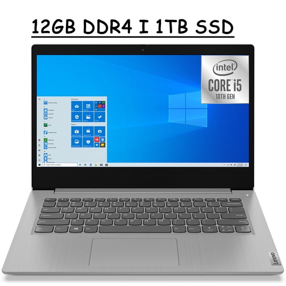 2021 Flagship Lenovo Ideapad 3 14 Laptop Computer I 14" FHD Anti-glare Display I 10th Gen Intel Quad-Core i5-1035G1 I 12GB DDR4 1TB SSD I Dolby Audio Webcam WIFI HDMI Win 10