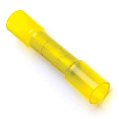 Denco Butt Connector, Heat Shrink, Yellow, 12-10, 1000 Pieces
