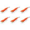 thumbnail image 1 of Señuelo Luminoso Pesca Mar Camarón Patas Blandas Anzuelos Calamar Cebo () Naranja, 1 of 4