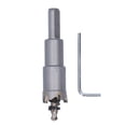 thumbnail image 1 of Sierra perforadora de acero de alta velocidad, tres hojas, diseño de ángulo de inclinación, cortador de agujeros duradero para Metal con llave hexagonal de 20mm, 1 of 9