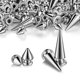 thumbnail image 1 of 150 piezas 2 tamaños de pico de Cono metal destornillador Studs Cool (plata) Afortunado Sencillez, 1 of 5
