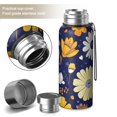 thumbnail image 2 of 20 Oz Pioneer Flower Coffee Tumbler Double Wall Insulated Stainless Steel Water Bottle | Metal Reusable Thermoses Flask with Cup Cap | Leak & Sweat Proof with Anti-Dust Lid, 2 of 7