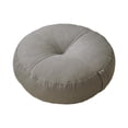 thumbnail image 3 of Cojín de suelo redondo, cojín decorativo suave para asiento, de meditación para el hogar, sofá, silla, cama, coche, interior, oficina, estudio. Gris claro, 3 of 8