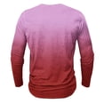 thumbnail image 4 of UAMVSH Mens Gradient Henley Neck Shirts Fashion Long Sleeve T-Shirts Casual Button down Vacation Tops Slim Fit Muscle Pullover(5X-Large,Multicolor 5), 4 of 4