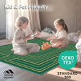 thumbnail image 4 of ODIKA 4'x6' Machine Washable Non-Slip Area Rug, Modern Interlocking Maze Featuring Abstract Angular Forms and Details High Traffic Rug, Green, 363945, 4 of 7