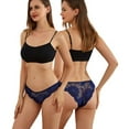 thumbnail image 4 of Xmarks Women's Lace Underwear Seamless No Show Bikini Panties, 4 of 5