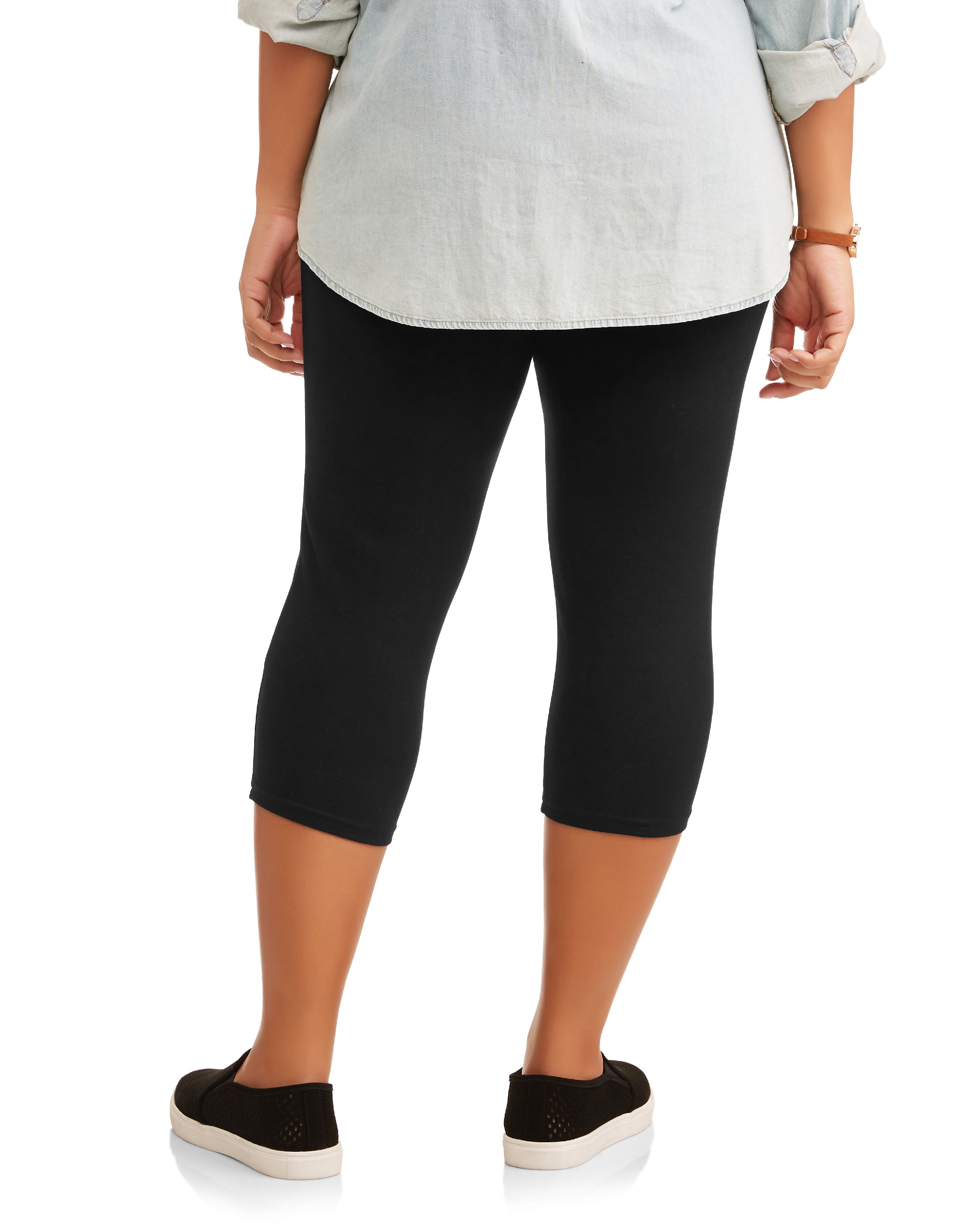 Terra & Sky Women's Plus Size Super Soft Essential Capri Legging - Walmart .com