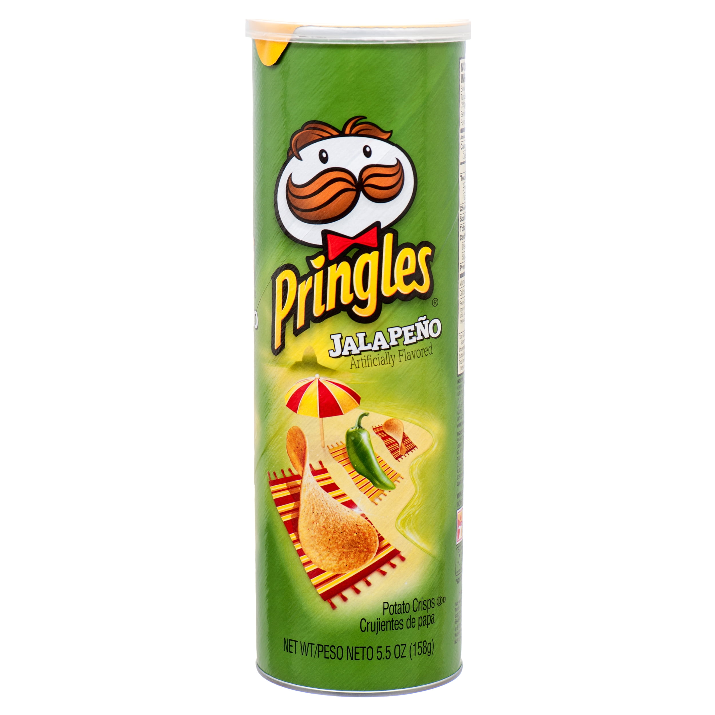 Pringles Jalapeno Flavor Potato Crisps 5.5 oz. Can (1 Pack) - Walmart.com