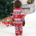 thumbnail image 5 of Family Christmas Pajamas Matching Sets – Long Sleeve Tops and Pants 2 Piece Set with Reindeer Print, Crew Neck Soft and Cozy Holiday Sleepwear for Couples and Families, 5 of 5