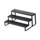 thumbnail image 3 of Expositor de madera, organizador de joyas, escalera de madera, alféizar de ventana sencillo, soporte para plantas Negro, 3 of 9