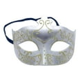 thumbnail image 1 of Máscara de media cara Fernando Novedad Fiesta de Graduación Accesorios de Mardi Gras Plata Cubierta facial de mascarada, 1 of 8