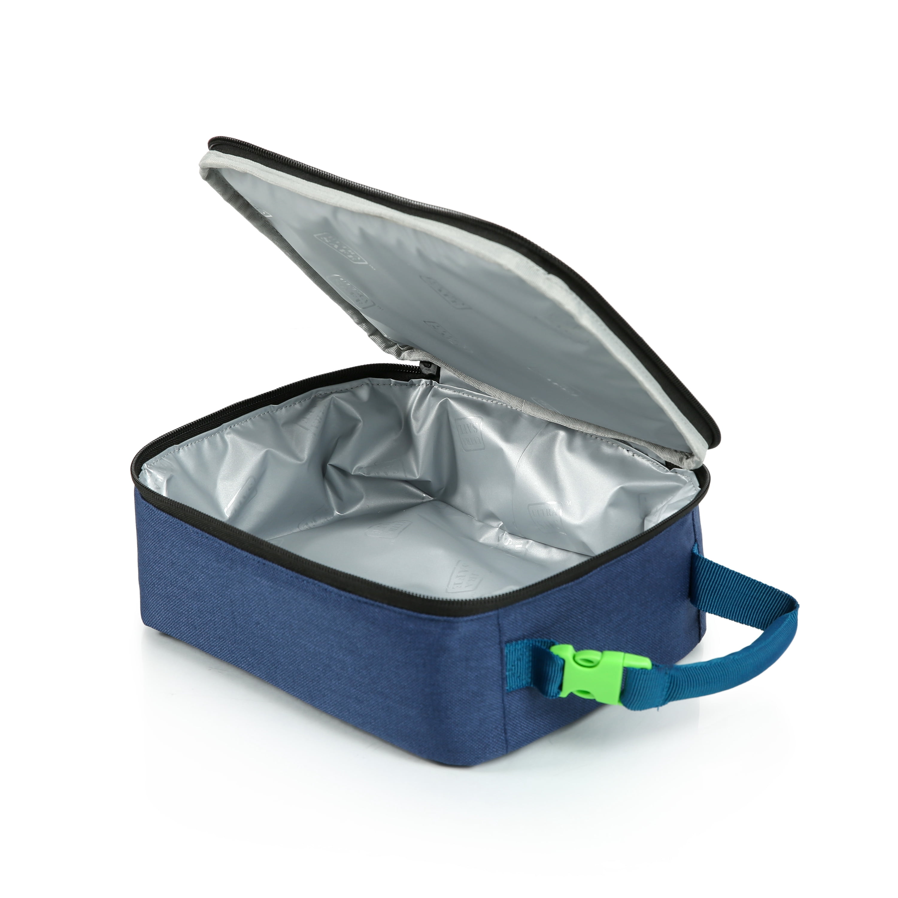Arctic Zone Kids Classics Utility Reusable Lunch Box with Microban Lining and Ice Pack, Navy