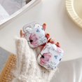 thumbnail image 4 of Compatible con funda AirPods 1 y 2 para mujeres y niñas, carcasa rígida protectora a prueba de golpes con bonito diseño floral para AirPods 1 y 2 - Flor rosa, 4 of 4