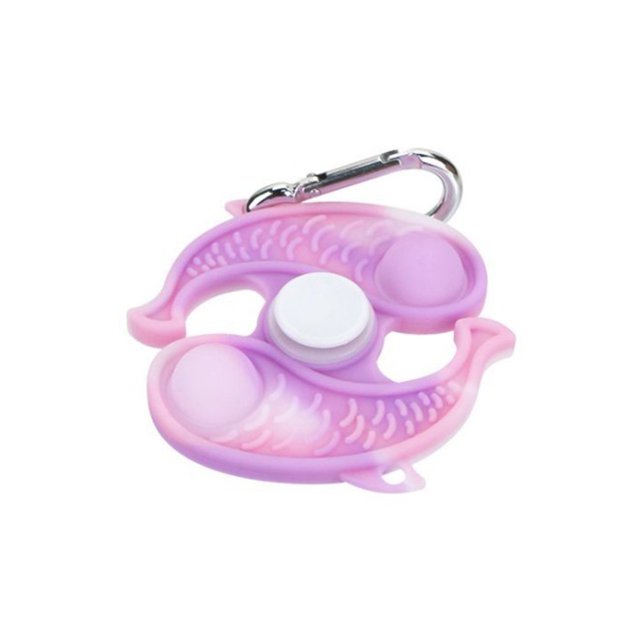 Animal De Dibujos Animados Spinning Top Toy Creative Spinning Gyro Llavero Stress Reliever Juguete Educativo Para Niños Cateissary FN007378-02