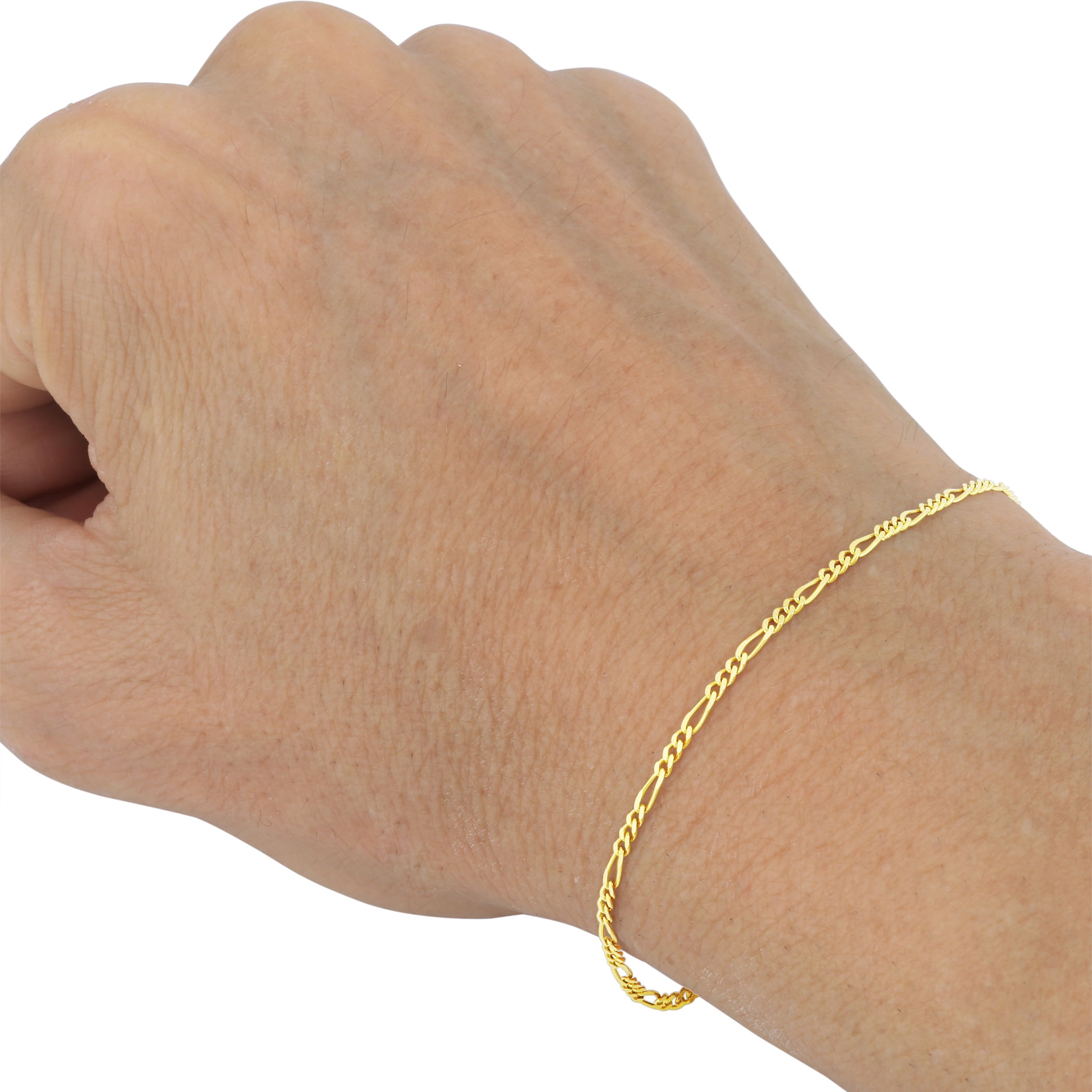 thin gold chain bracelet mens
