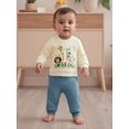 thumbnail image 5 of BemeyourBBs Baby Boy First Birthday Outfit Animal Letters Print Sweatshirt Pants, 5 of 9