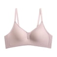 thumbnail image 2 of Yotami Bras for Women Wireless Soft Underwear for Daily Push Up Solid Color Support Bra, 32A, Pink, 2 of 4