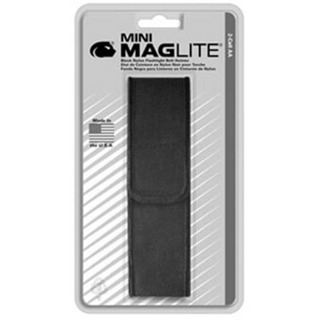 Aa Cell Holster - Mag Instrument MAG-AM2A056 Mini Mag Nylon Full Flap Belt Holster