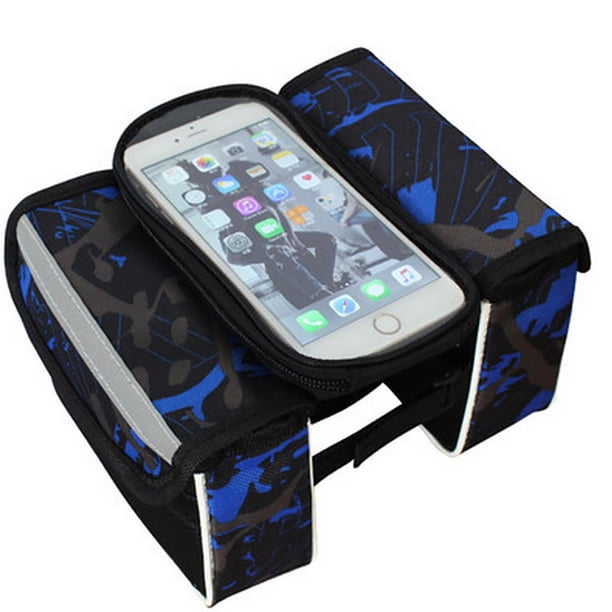 Bolsa De Haz De Bicicleta Bolsa Delantera De Bicicleta De Montaña Bolsa De Teléfono Móvil Con Pantalla Táctil ?Bolsa De Sillín? Bolsa De Cuadro Equipo De Ciclismo Vogacara HA025568-03