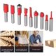 thumbnail image 5 of 15pcs 8mm Shank Slotting Cutters Juego de brocas para enrutador de madera Juego de enrutador de carburo de tungsteno Herramienta de carpintería para carpintería para puertas, mesas, estantes, gabinet TUNC Sencillez, 5 of 5