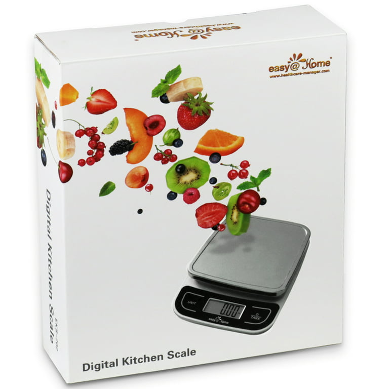 Easy@Home Digital Kitchen Food Scale with High Precision to 0.04oz and 11  lbs capacity, Digital Multifunction Measuring Scale, EKS-202
