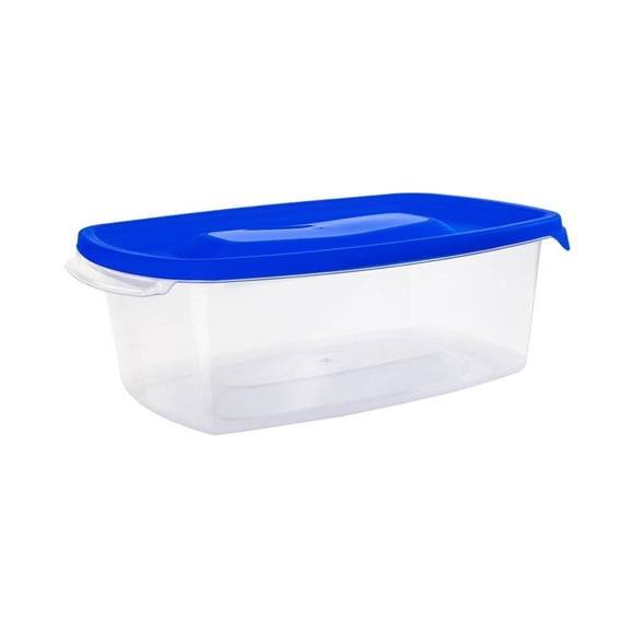 Herméticos Cubasa Plástico Refripractic Rect Mediano Tapa Azul