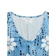 thumbnail image 5 of DYMADE Women Summer Sleeveless V-Neck Short Vacation Print Dress, 5 of 7