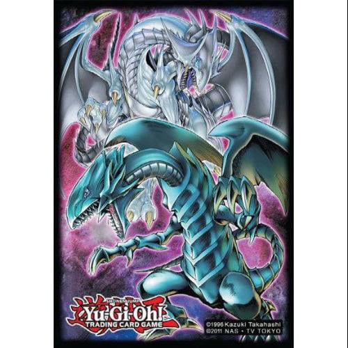 100 Yugioh Small Size Card Sleeves Deck Protector Blue-Eyes White Dragon