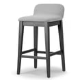 thumbnail image 4 of Glamour Home Ave 28.5" Faux Leather Bar Stool with Stitching in Brown (Set of 2), 4 of 6