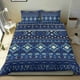 thumbnail image 4 of Juego de cama estampado azul marino LT10, 4 of 6