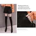 thumbnail image 3 of Jumpingount Señora Otoño Invierno pantalones cortos con lentejuelas cintura alta Casual estilo suelto pantalones de pierna ancha accesorio al Prendas para la parte inferior del cuerpo, 3 of 6