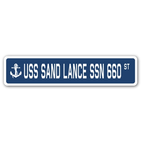 USS SAND LANCE SSN 660 Street Sign us navy ship veteran sailor gift