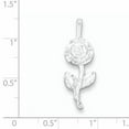 thumbnail image 2 of 925 Sterling Silver Rose Shaped Pendant, 2 of 5