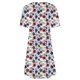 thumbnail image 4 of Vestido Corto para las Mujeres Cuello Redondo Manga Corta Impresa Suéter, Moda Casual Estilo Línea, 4 of 7